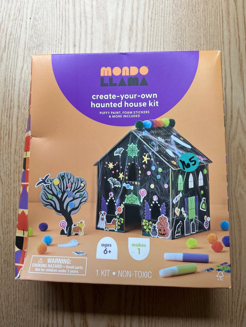 New Mondo Llama Create Your Own Haunted House 🏚️ Kit Makes 1 Instructions Incld